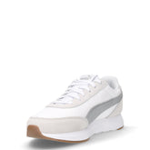 R78 sneaker in ecopelle bianco argento beige | Boscaini Scarpe