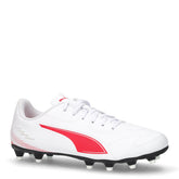 Vitoria II FG/AG scarpa da calcio in ecopelle bianco rosso | Boscaini Scarpe