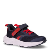 Snipe 4 JR sneaker in tessuto ed ecopelle bambino blu corsaro rosso | Boscaini Scarpe