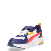 Trinity Lite sneaker bambino in ecopelle e tessuto bianco blu | Boscaini Scarpe