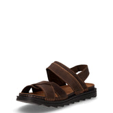 Asher sandalo sportivo in pelle marrone | Boscaini Scarpe