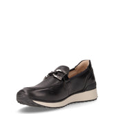 Mocassino con staffa nero nappa | Boscaini Scarpe