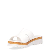 Ciabatta con zeppa bianco | Boscaini Scarpe