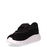 FlexFocus Modern sneaker in tessuto ed ecopelle bambina nero rosa | Boscaini Scarpe