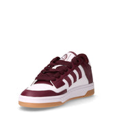 RAPID COURT LOW J sneakers basse in ecopelle con tre strisce laterali bianco bordeaux | Boscaini Scarpe