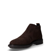 Stivaletto in pelle scamosciata marrone scuro | Boscaini Scarpe