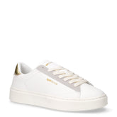 Leonard LTX sneaker in ecopelle bianco oro | Boscaini Scarpe