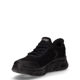 Bobs B Flex Hi Linear Force sneaker slip on in tessuto nero | Boscaini Scarpe