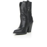 Stivaletto camperos con tacco nero | Boscaini Scarpe