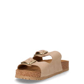Ciabatta in pelle beige | Boscaini Scarpe