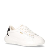 Casper 01 sneaker in pelle bianco nero | Boscaini Scarpe
