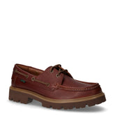Cleyhill Boat stringata in pelle marrone | Boscaini Scarpe