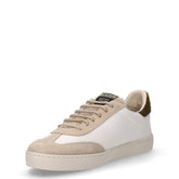 Sneaker in ecopelle e pelle beige | Boscaini Scarpe