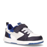 Rebound v6 Low sneaker in ecopelle bambino bianco blu - Sneakers Bambino | Boscaini Scarpe