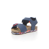 Ghita sandalo da bambino navy white red | Boscaini Scarpe