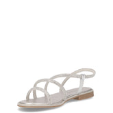 Sandalo con strass argento | Boscaini Scarpe