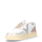 Sneaker in ecopelle bianco rosa | Boscaini Scarpe