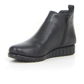 Stivaletto con zip in pelle nero | Boscaini Scarpe