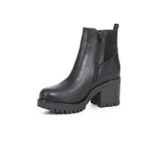 Tronchetto con zip laterali nero | Boscaini Scarpe