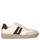 Sneaker in pelle ed ecopelle sabbia bianco | Boscaini Scarpe