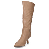 Stivale a punta in ecopelle con tacco tanno | Boscaini Scarpe