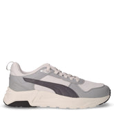 Trinity 2 sneaker in tessuto ed ecopelle grigio | Boscaini Scarpe