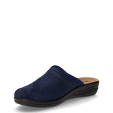 Ciabatta in tessuto con cuore strass blu | Boscaini Scarpe