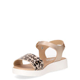 Sandalo bambina in ecopelle platino | Boscaini Scarpe