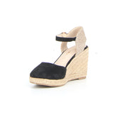 Sandalo con zeppa nero | Boscaini Scarpe