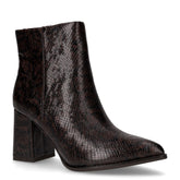 Tronchetto a punta in ecopelle caffè | Boscaini Scarpe