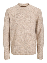 Maglione girocollo in cotone beige | Boscaini Scarpe