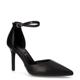 Sandalo a punta in ecopelle con tacco nero | Boscaini Scarpe