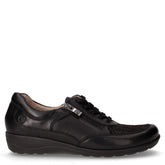 Scarpa comfort in pelle con zip laterale nero | Boscaini Scarpe