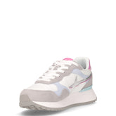 Yak sneaker in pelle e tessuto grigio bianco azzurro | Boscaini Scarpe