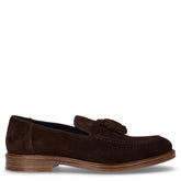 Mocassino in pelle con nappine moro | Boscaini Scarpe