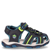 Sam sandalo in ecopelle bambino blu navy petrolio | Boscaini Scarpe