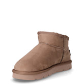 Chab stivaletto caldo in pelle taupe | Boscaini Scarpe