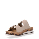 Ciabatta con zeppa beige | Boscaini Scarpe