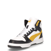 Rebound v6 sneaker in ecopelle bianco oro nero | Boscaini Scarpe