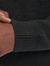 Maglione girocollo in maglia nero | Boscaini Scarpe
