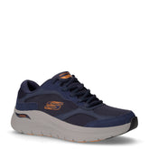Arch Fit 2.0 The Keep sneaker in tessuto ed ecopelle blu arancio | Boscaini Scarpe