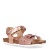 Adriel sandalo in ecopelle e tessuto rosa oro | Boscaini Scarpe