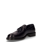 Mocassino in pelle con nappine blu | Boscaini Scarpe