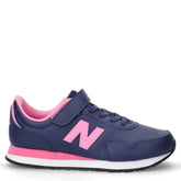 323 sneaker in ecopelle bambina navy rosa | Boscaini Scarpe