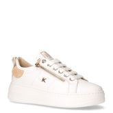 Sneaker con platform in pelle bianco | Boscaini Scarpe