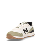 515 sneaker in pelle e tessuto bianco verde | Boscaini Scarpe