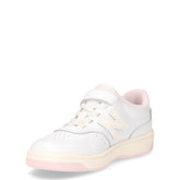 80 sneaker bambina in pelle bianco rosa | Boscaini Scarpe