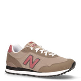 515 sneaker in tessuto ed ecopelle pietra marrone rosso | Boscaini Scarpe