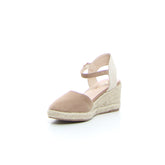Sandalo con zeppa taupe | Boscaini Scarpe