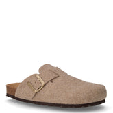 Sara ciabatta in feltro beige | Boscaini Scarpe